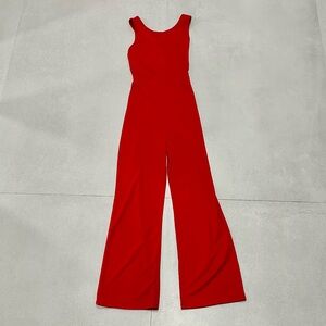 Women’s Red Crisscross Back Jumpsuit Size S